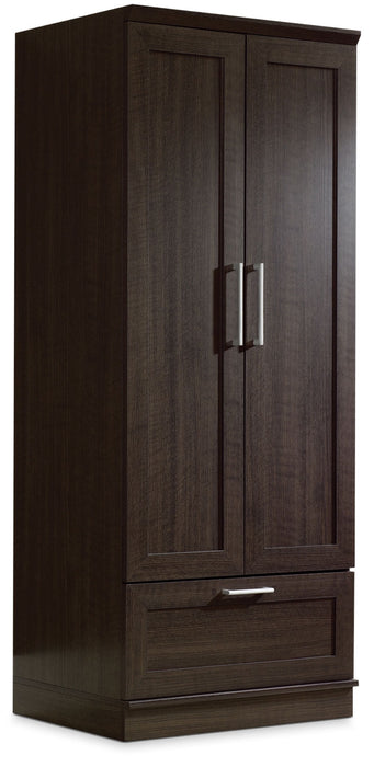 Clinton 29\" Wardrobe Cabinet with Drawer - Dakota Oak