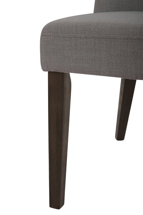 Gabi Dining Chair with Linen-Look Fabric - Charcoal