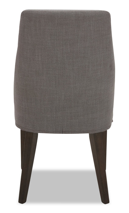 Gabi Dining Chair with Linen-Look Fabric - Charcoal