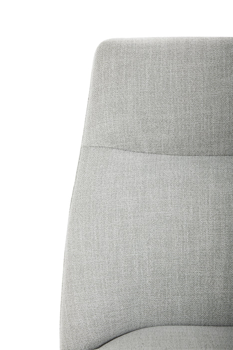 Gabi Dining Chair with Linen-Look Fabric - Grey