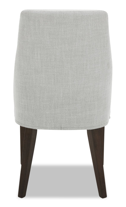 Gabi Dining Chair with Linen-Look Fabric - Grey