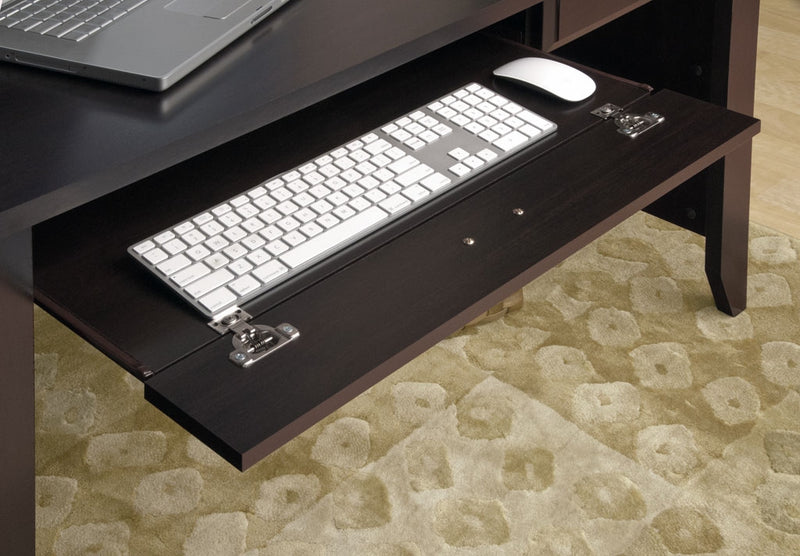 Shoal Creek 47.17\" Writing Office Desk with Keyboard Tray & Drawer - Jamocha Wood