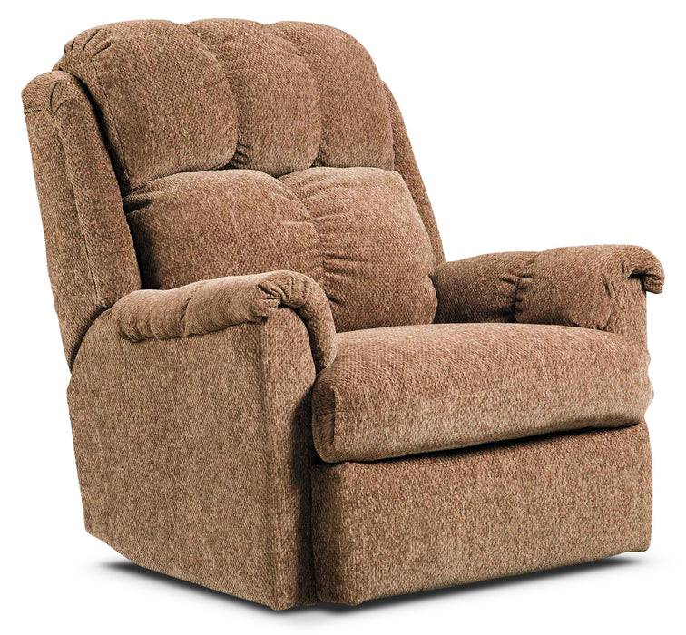 Made in Canada 35\" Chenille Fabric Power Reclining Chair - Brown