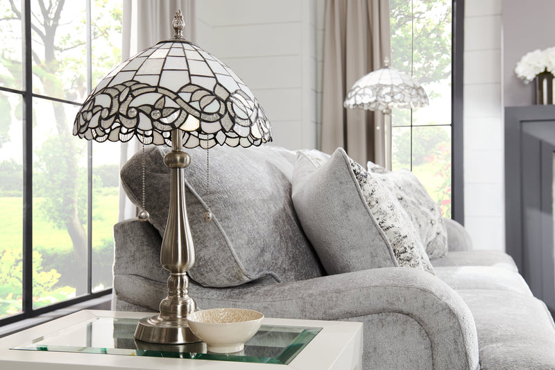 Jasmin 23\" Tiffany Style Hand-Blown Glass Table Lamp