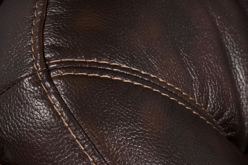 Leo 41\" Leather-Look Fabric Power Reclining Chair - Walnut Brown