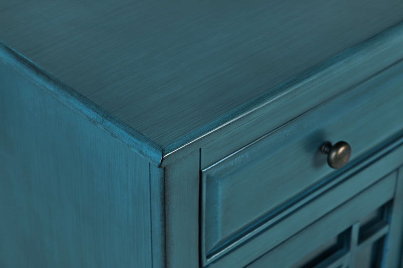 Marseille 32\" Accent Cabinet with Drawer - Antique Blue