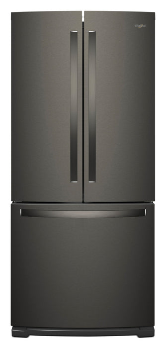 Whirlpool 30\" 20 Cu. Ft. French-Door Refrigerator - Black Stainless - WRF560SMHV
