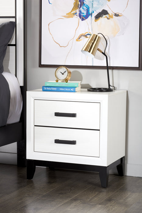 Kate 6pc Bedroom Set with Bed, Dresser, Mirror & Nightstand, White - King Size