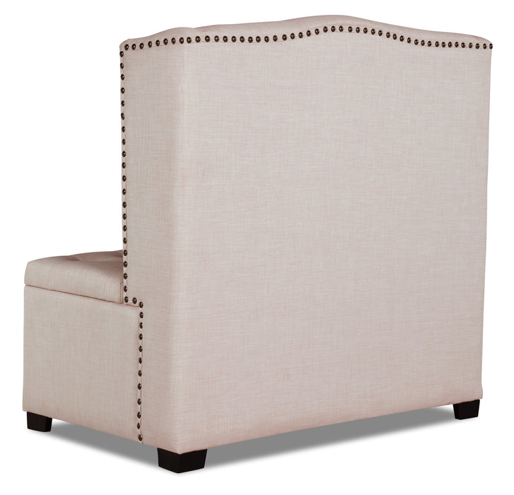 Katie 45.75\" Wingback Storage Bench - White
