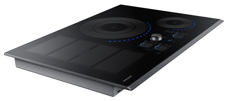 Samsung 30\" 5-Element Smart Induction Cooktop with Flex Zone & Virtual Flame Technology™ - Black Stainless Steel - NZ30K7880UG/AA