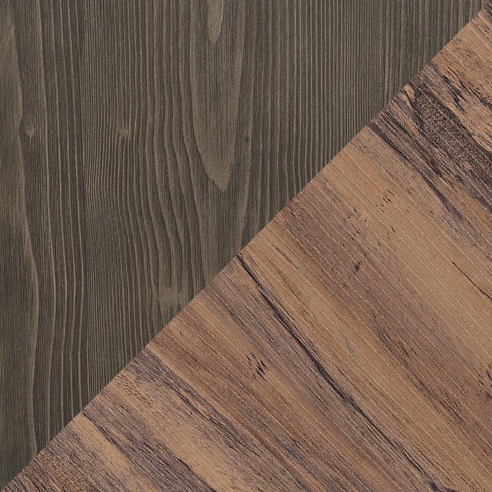 Kinsley 23.6\" Modern End Table - Dark Brown Wood