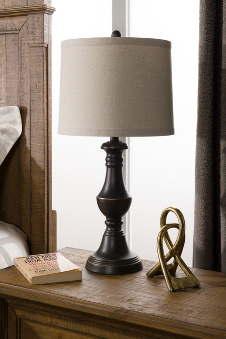 26.5\" Oil-Rubbed Bronzed Finish Table Lamp