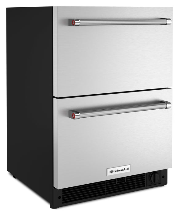 KitchenAid 24\" 4.3 Cu. Ft. Undercounter Drawer Refrigerator - Stainless Steel - KUDF204KSB