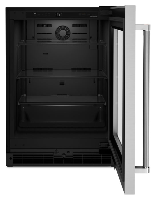 KitchenAid 24\" 5.2 Cu. Ft. Undercounter Refrigerator Refrigerator - Stainless Steel - KURR214KSB