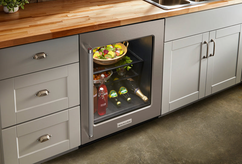 KitchenAid 24\" 5.2 Cu. Ft. Undercounter Refrigerator Refrigerator - Stainless Steel - KURR214KSB