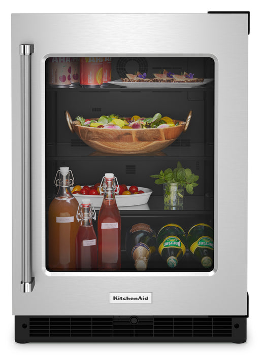 KitchenAid 24\" 5.2 Cu. Ft. Undercounter Refrigerator Refrigerator - Stainless Steel - KURR214KSB