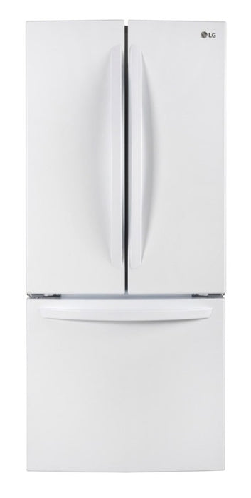 LG 30\" 22 Cu. Ft. French-Door Refrigerator - White - LRFNS2200W