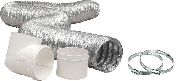 Dundas Jafine ProFlex™ Dryer-to-Duct Connector Kit and 4\" Metal Worm Gear Clamps Package