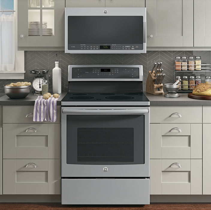 Profile 2.1 Cu. Ft. Over-the-Range Microwave with Chef Connect and 400 CFM - Stainless - PVM2188SJC
