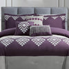 Lisbon 7-Piece King Comforter Set - Purple