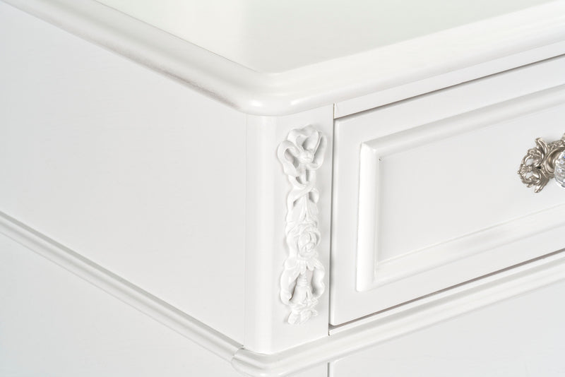 Livy 3-Drawer Nightstand for Kids, 24\"W - White