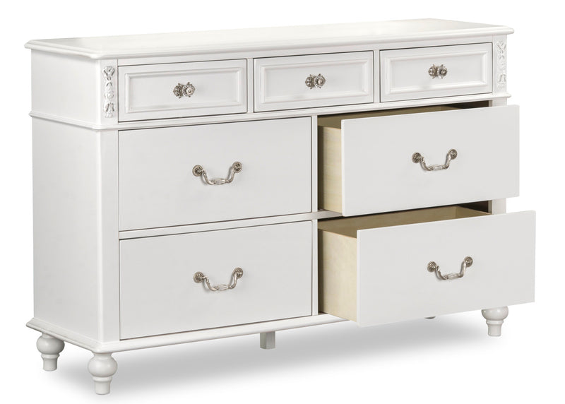 Livy 7-Drawer Dresser for Kids, 56\"W - White