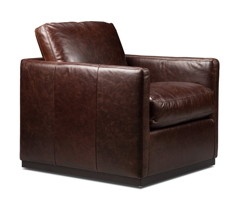 Lucca Accent Chair - Chocolate