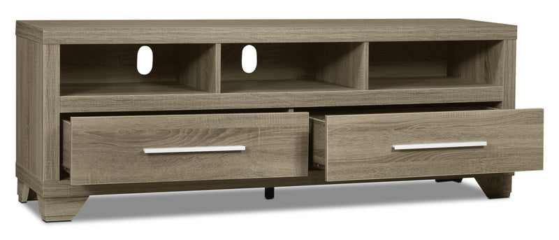 Glendale 60\" TV Stand with Storage and Cable Management for TVs up to 65\"- Grey