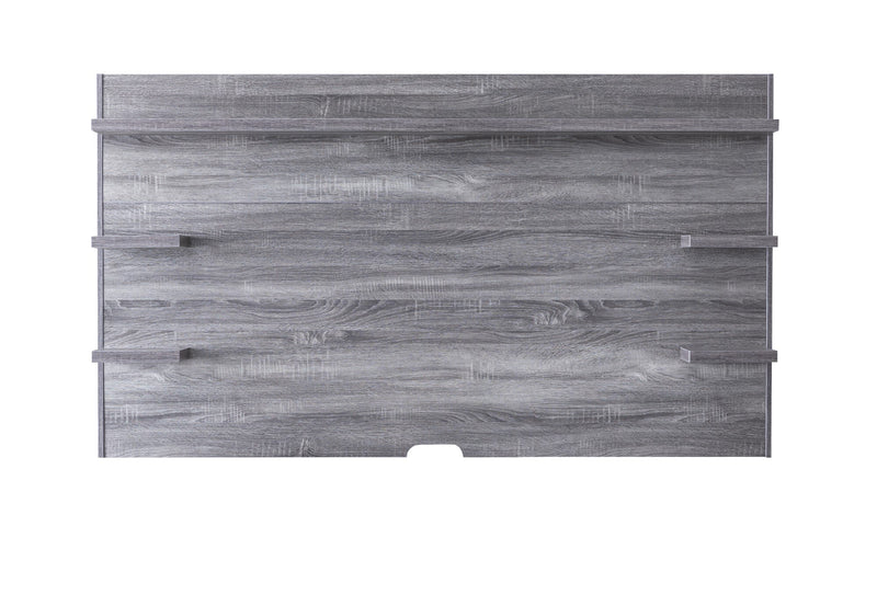 Malibu 72\" 2-Piece Entertainment Centre with Storage and Cable Management for TVs up to 80\"- Distressed Grey