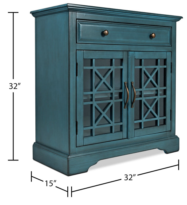 Marseille 32\" Accent Cabinet with Drawer - Antique Blue