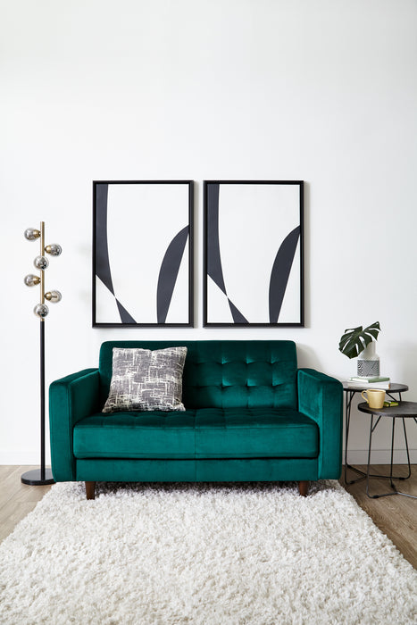 Bennie 61.25\" 5-Light Black and Gold Floor Lamp