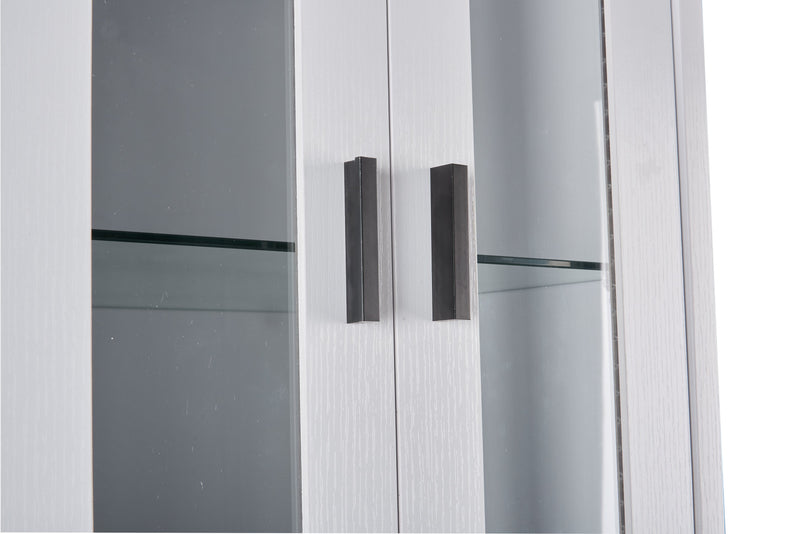 Melody 100\" 3-Piece Entertainment Centre with Storage and Cable Management for TVs up to 65\"- White