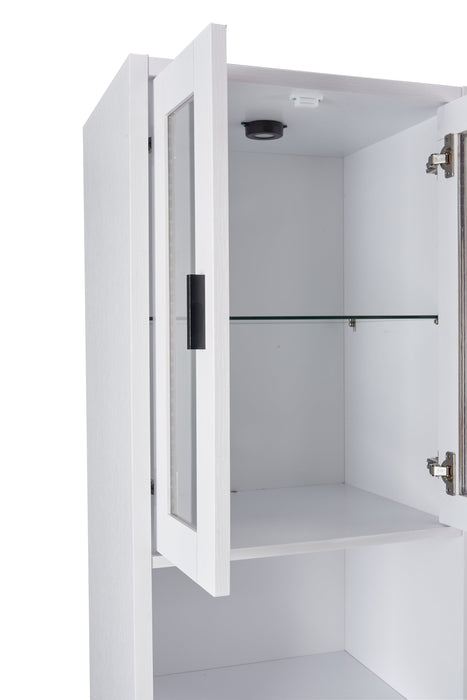 Melody 100\" 3-Piece Entertainment Centre with Storage and Cable Management for TVs up to 65\"- White