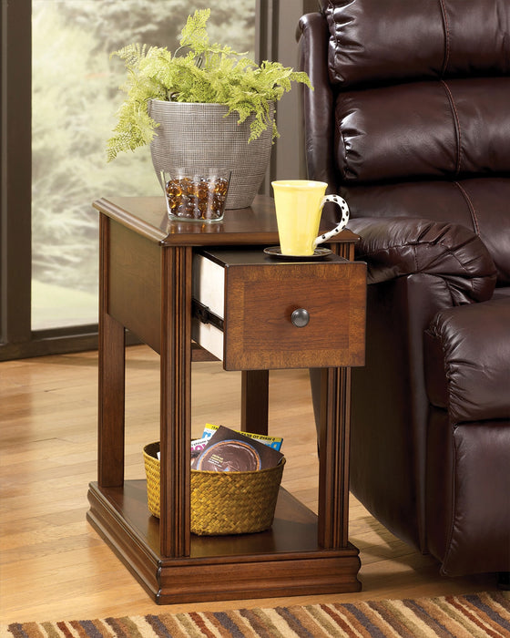Sydney 13\" Accent Table with Drawer - Cherry
