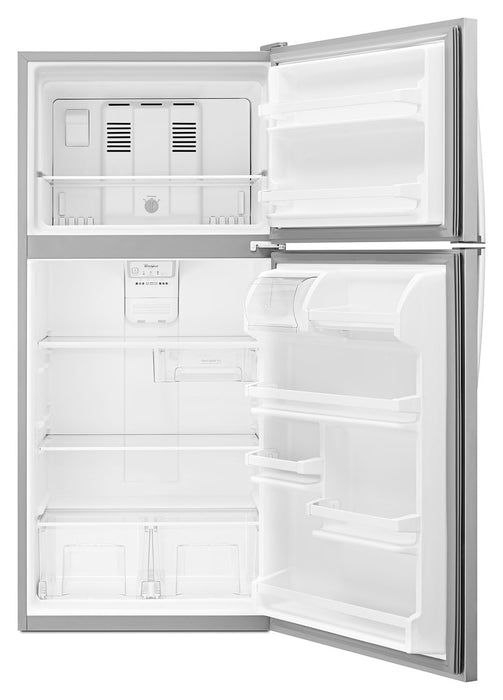 Whirlpool 30\" 18.2 Cu. Ft. Top-Mount Refrigerator - Monochromatic Stainless Steel - WRT318FZDM