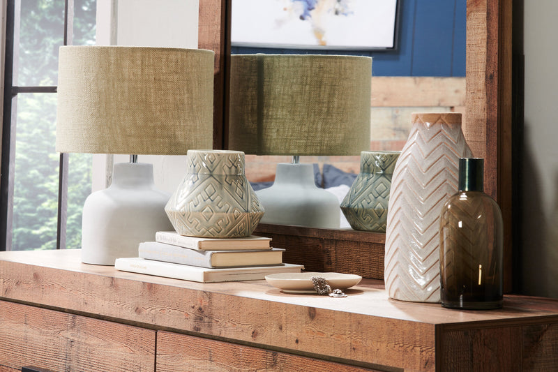 Mojave Bedroom Dresser Mirror, Rustic - Natural Brown