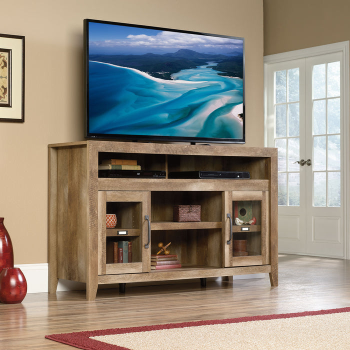 Dakota Pass 59\" Rustic TV Stand with Storage and Cable Management for TVs up to 65\"- Light Brown