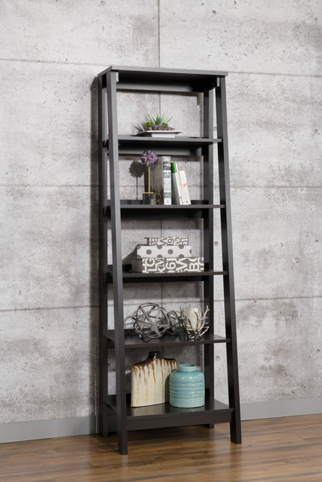 Stockbridge 23.54\" 5-Shelf Open Bookcase - Dark Brown