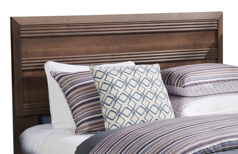 Olivia Panel Headboard, Made in Canada, Grey - Full/Queen Size