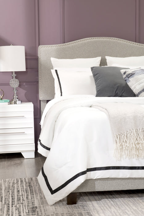 Olivia Bedside 2-Drawer Nightstand, 23.5\"W x 25.2\"H, Made in Canada - White