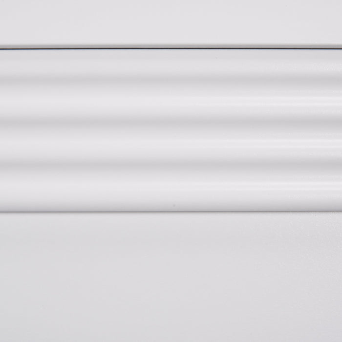 Olivia 5pc Bedroom Set with Storage Bed, Dresser & Mirror, Made in Canada, White - Full Size