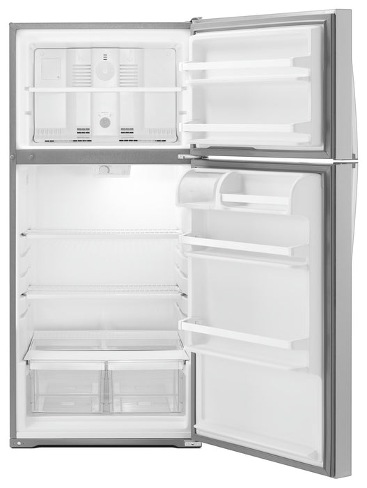 Whirlpool 28\" 14 Cu. Ft. Top-Mount Refrigerator - Monochromatic Stainless Steel - WRT134TFDM
