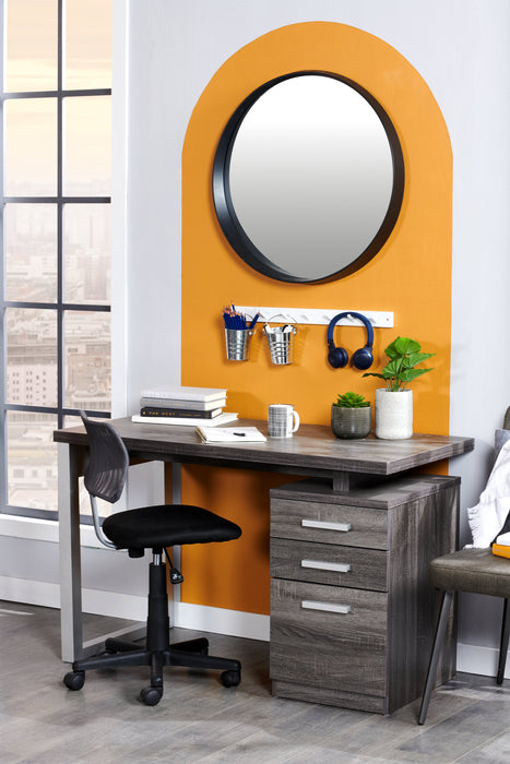 Oscar 47\" Reversible Office Desk with Storage - Grey