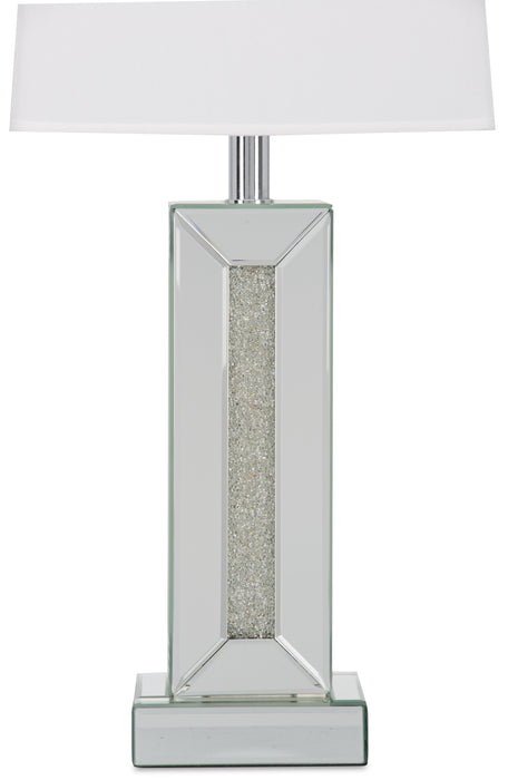 Persia 30.7\" Glam Table Lamp with Glass, Mirror and Acrylic Crystals