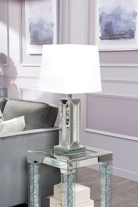 Persia 30.7\" Glam Table Lamp with Glass, Mirror and Acrylic Crystals