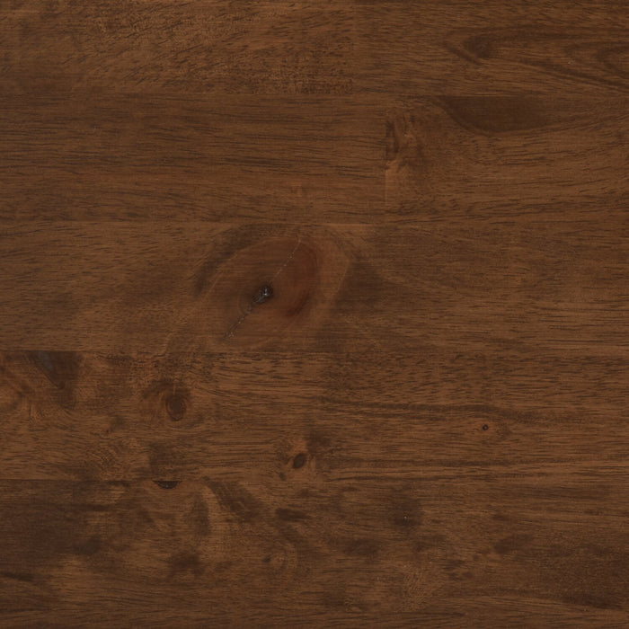 Plum Dining Table, Wood, Live-Edge Look, 70.75\"W- Nutmeg Brown