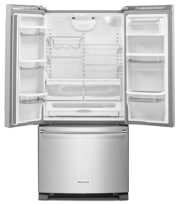 KitchenAid 33\" 22 Cu. Ft. French-Door Refrigerator - Stainless Steel - KRFF302ESS