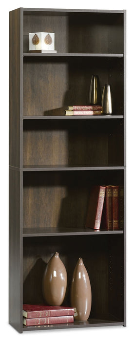 Boston 24.75\" 5-Shelf Bookcase - Cinnamon Cherry