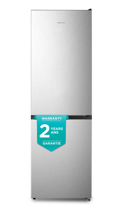 Hisense 23.4\" 10.7 Cu. Ft. Bottom-Mount Refrigerator - Titanium - RB12A2CSE