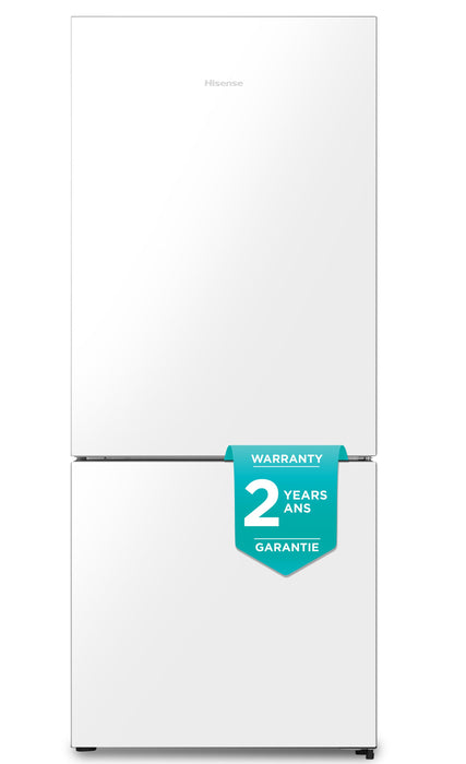 Hisense 27.7\" 14.7 Cu. Ft. Bottom-Mount Refrigerator - White - RB15A2CWE